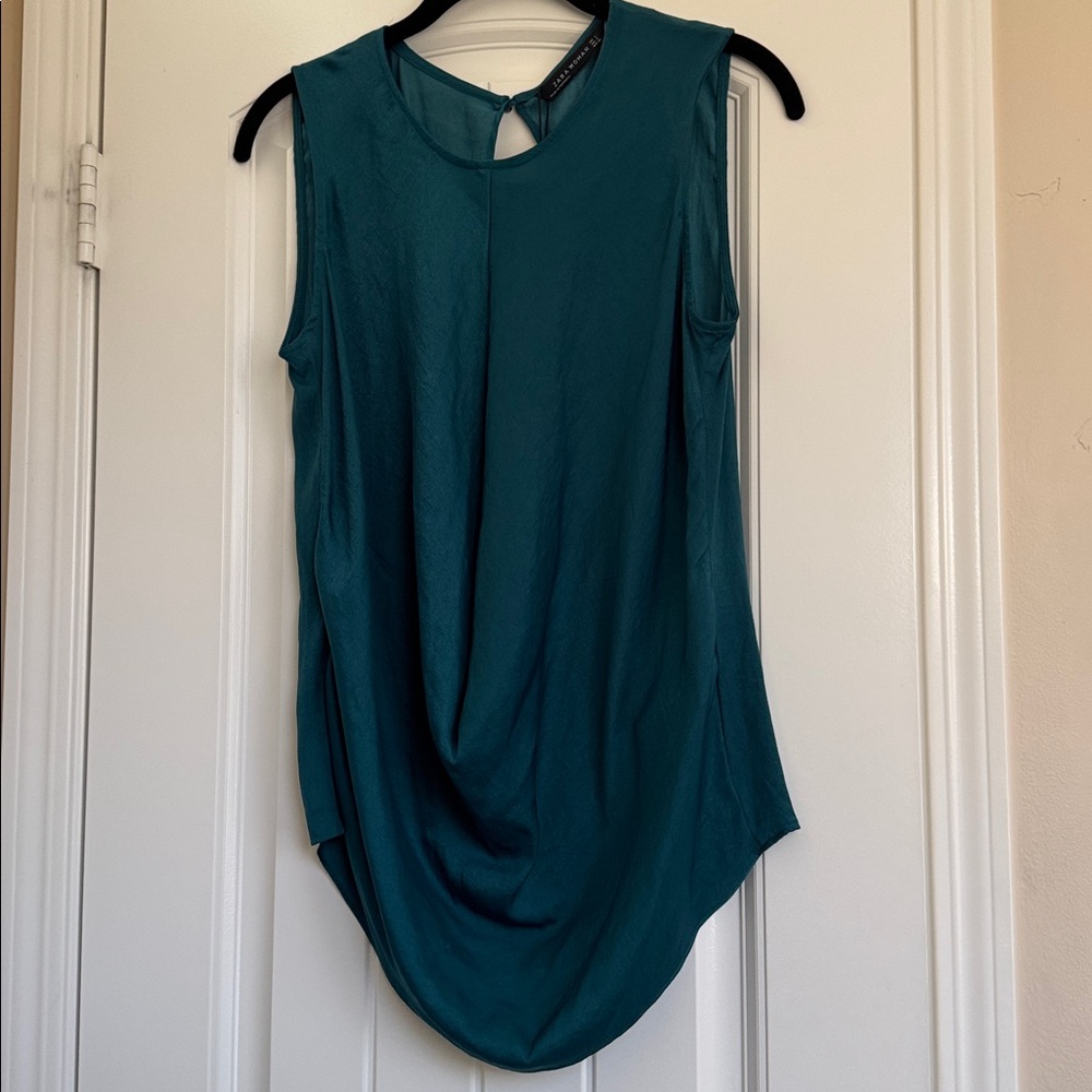 Zara Satin Sleeveless Top Size S